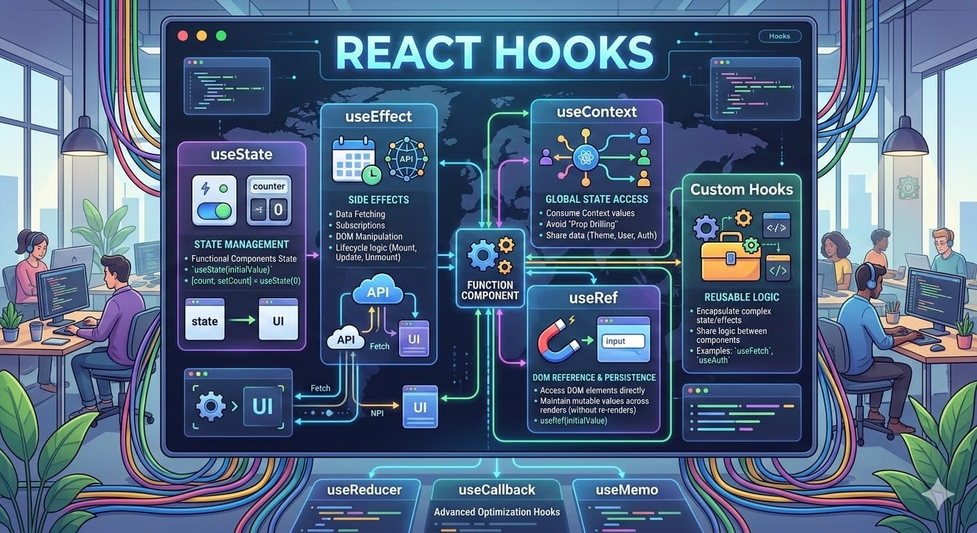 Top React Hooks Cheatsheet
